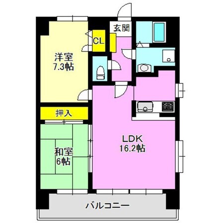 ＣＯＣＯハウス前橋の物件間取画像